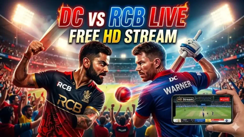 DC vs RCB Watch Live on HD Streamz & Playing XI Squad